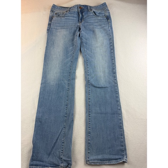 American Eagle Outfitters Denim - American Eagle Jeans Size 8 Xlong  Slim Boot Stretch Denim Light Wash